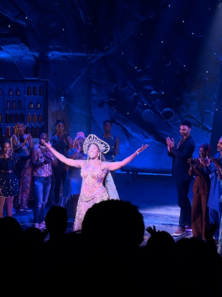 an actress takes a bow