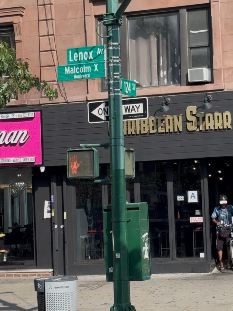 street signs show an intersection