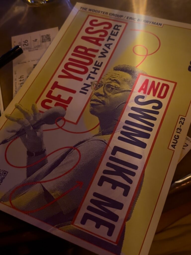 A photo of the program for the show by candlelight